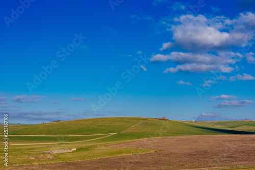 Rural British countryside landscape
