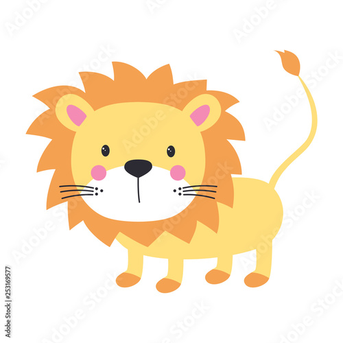 funny kids print lion
