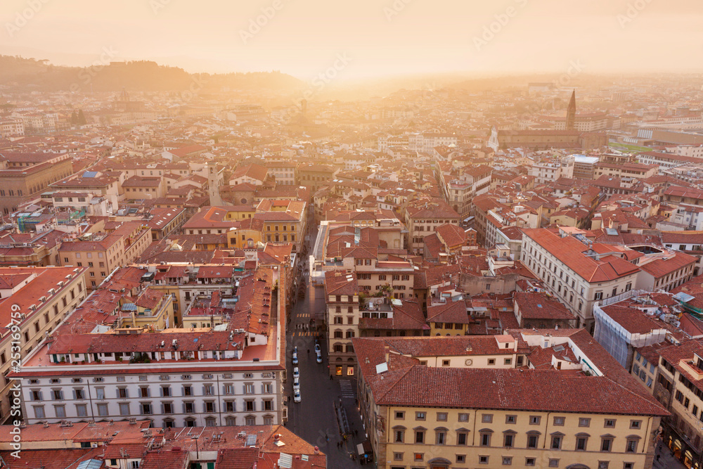 Obraz premium Florence aerial view
