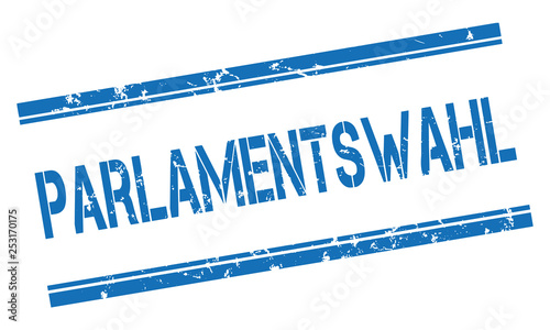 Stempel vector parlamentswahl