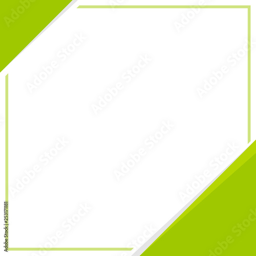 bright green frame banner web template background square blank and copy space for advertising banner promotion sale discount on media social online marketing products