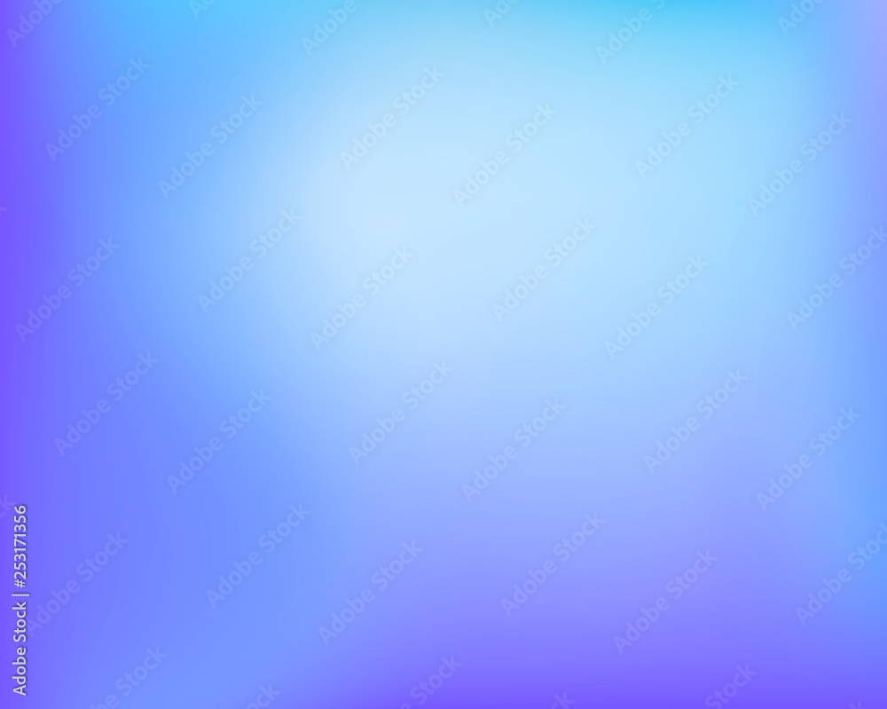 Obraz premium Abstract light blue violet bright blured gradient background. Vector llustration.