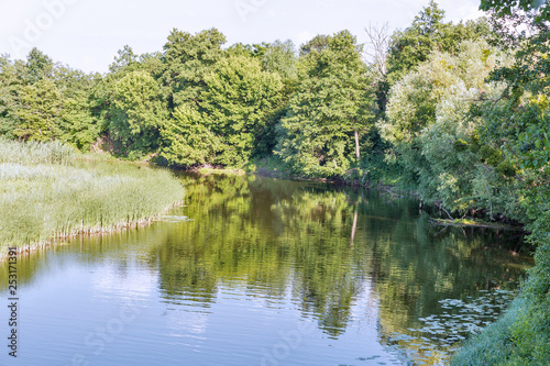 River Ros summer landscape, Ukraine