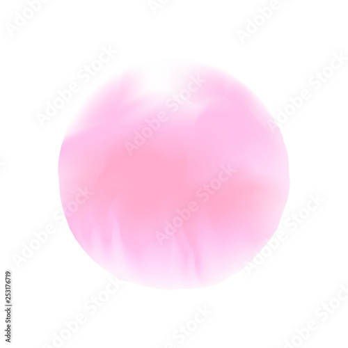 pink watercolor stains circles colors in concept digital painting, illustration pink colors soft in water color art paint style, water color pink pastel art for background card banner advertising
