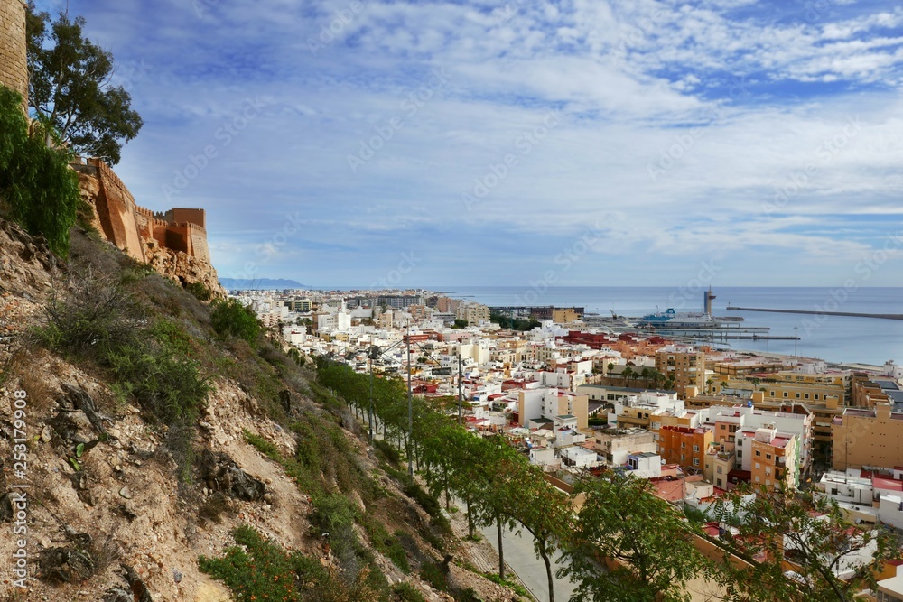 Stadtansicht von Almería, Spanien