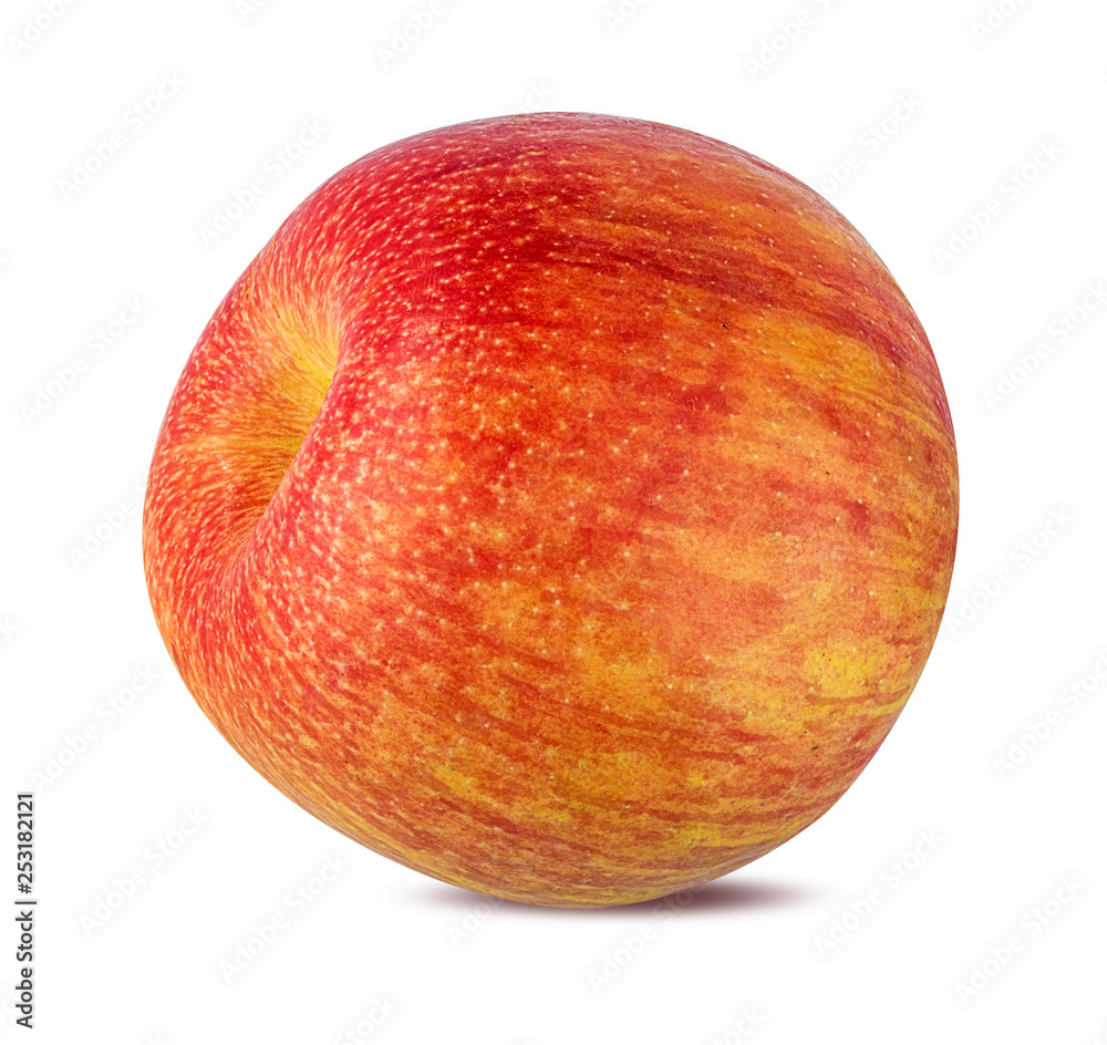 Fototapeta premium Fresh red apple isolated on white background with clipping path