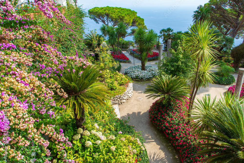 garden in Ravello, Italy