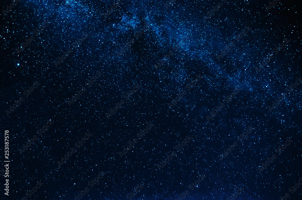 stars and the milky way background the blue starry sky