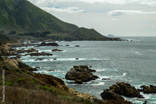 The Big Sur coastline near Hurricane Point in California photo