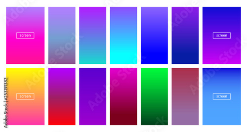 Wallpaper Mural Soft color background - Modern screen vector design for mobile app Torontodigital.ca