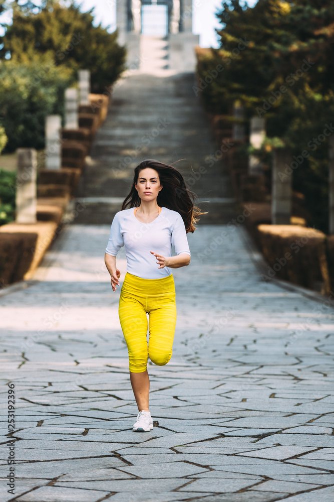 Fototapeta premium Woman runner training