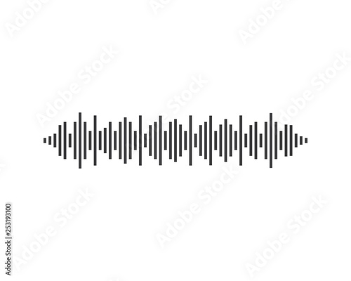 Sound wave logo template