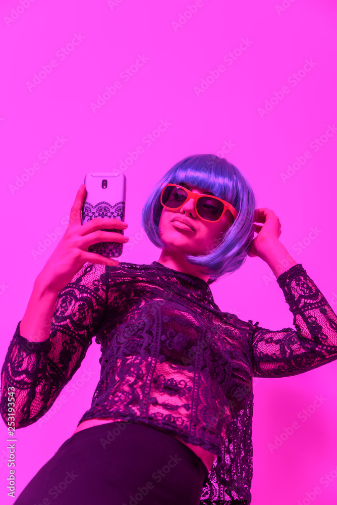 Girl with  the phone