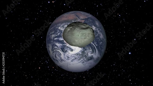Asteroid Flying to Earth