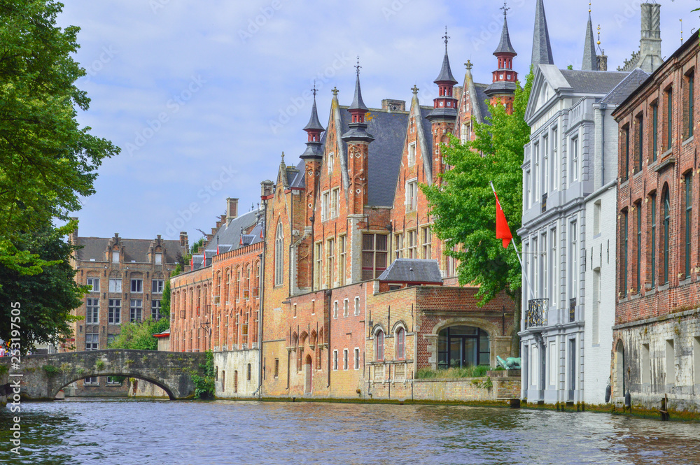 Fototapeta premium Gabled houses in Brugge