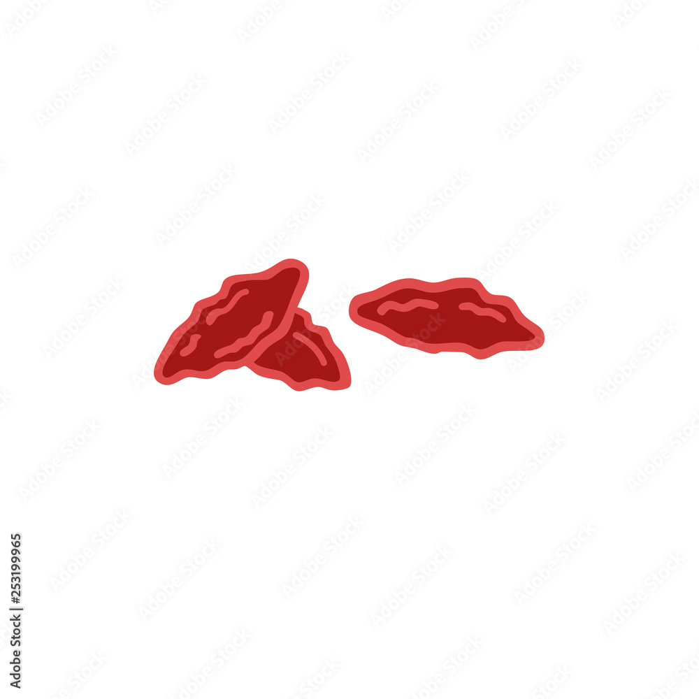 Fototapeta premium goji berries doodle icon