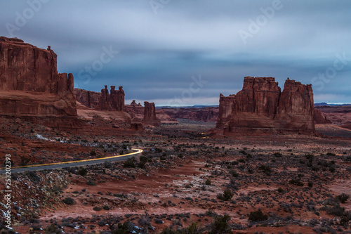 Driving thru Arches