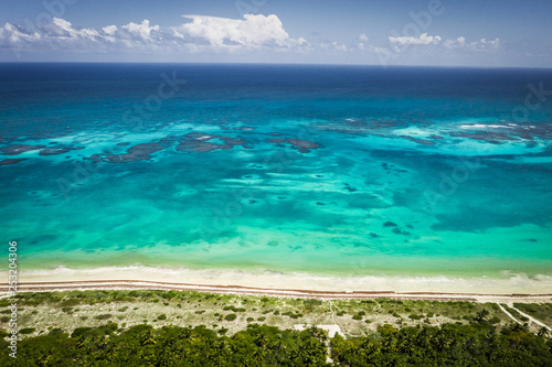 Tulum Mexico aerial drone beach turquoise water