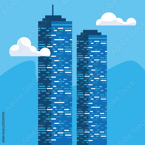 buildings construction cityscape scene