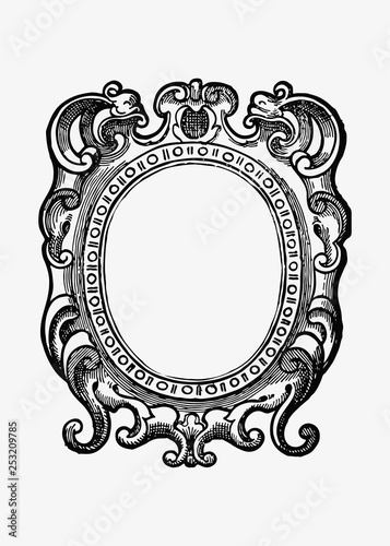 Antique decorative frame