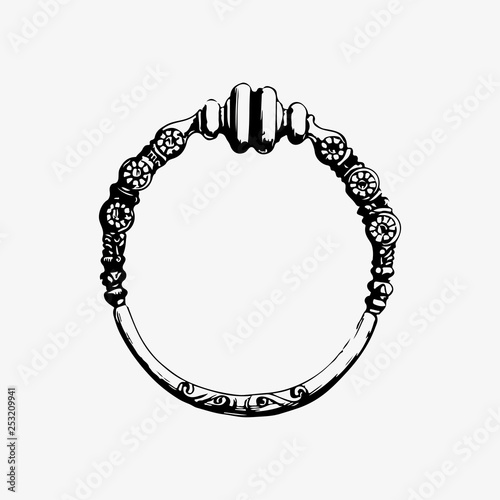 Antique accessory vintage drawing