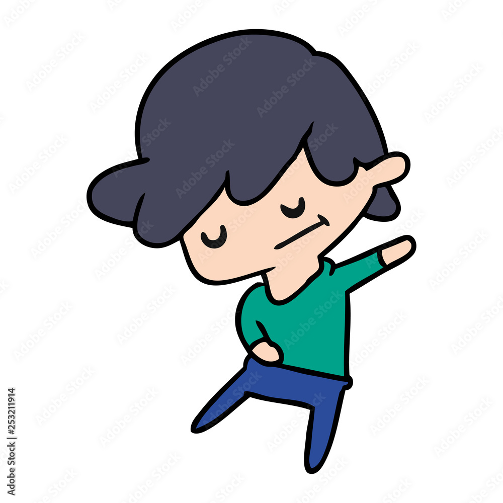 cartoon of a kawaii cute boy cartoon of a kawaii cute boy