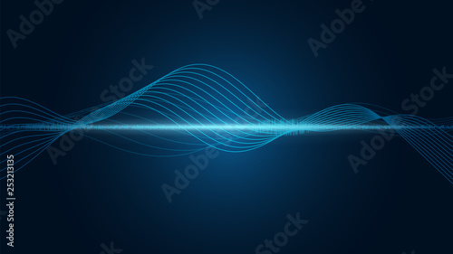 line soundwave abstract background