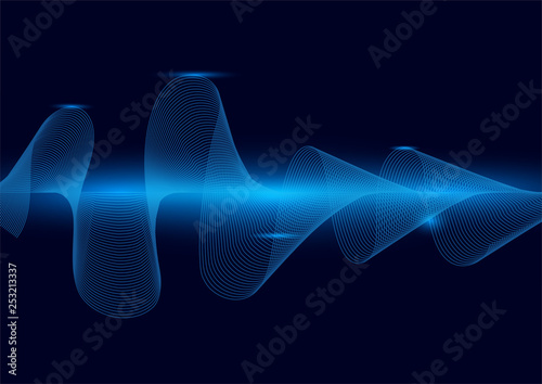 line soundwave abstract background