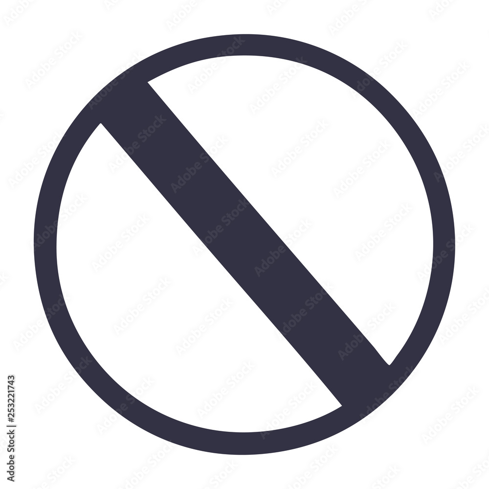 flat color retro cartoon no entry sign flat color retro cartoon no entry sign