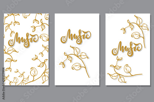 Vector illustration with elements of colors for invitation cards, banners, packaging design