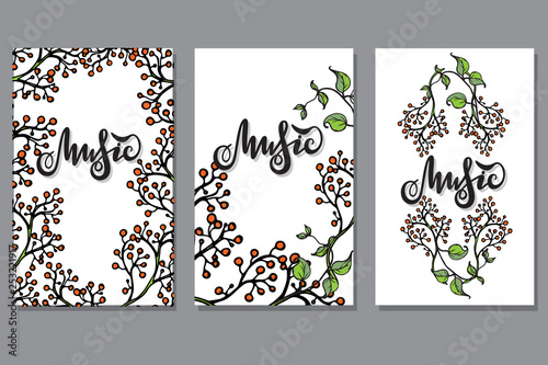 Vector illustration with elements of colors for invitation cards, banners, packaging design