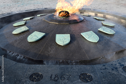 фотографія The Centennial Flame on Parliament Hill in Ottawa commemorating 100 years since