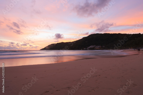 sunset over the sea