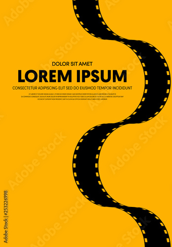 Movie and film poster modern vintage retro style