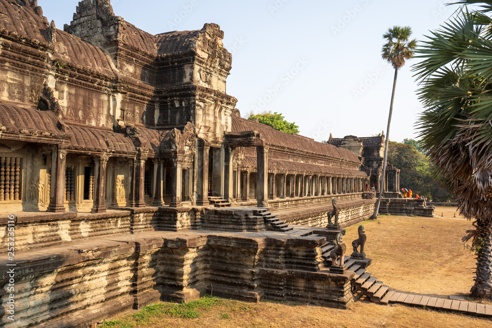 Third enclosure wall of Angkor Wat temple with galleries