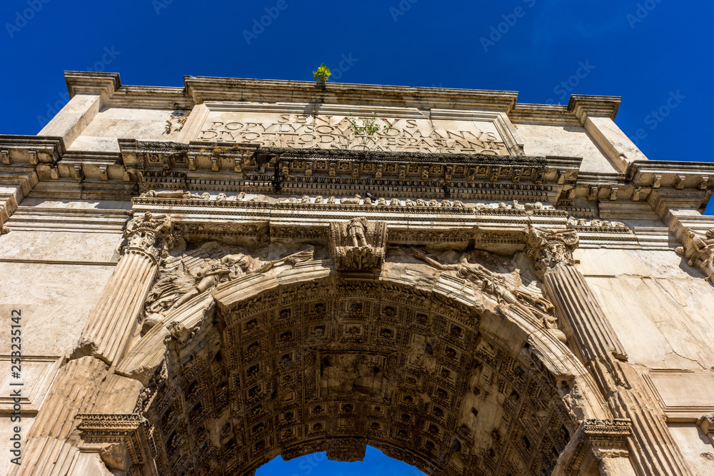 Italy, Rome, Roman Forum, Arch of Titus,