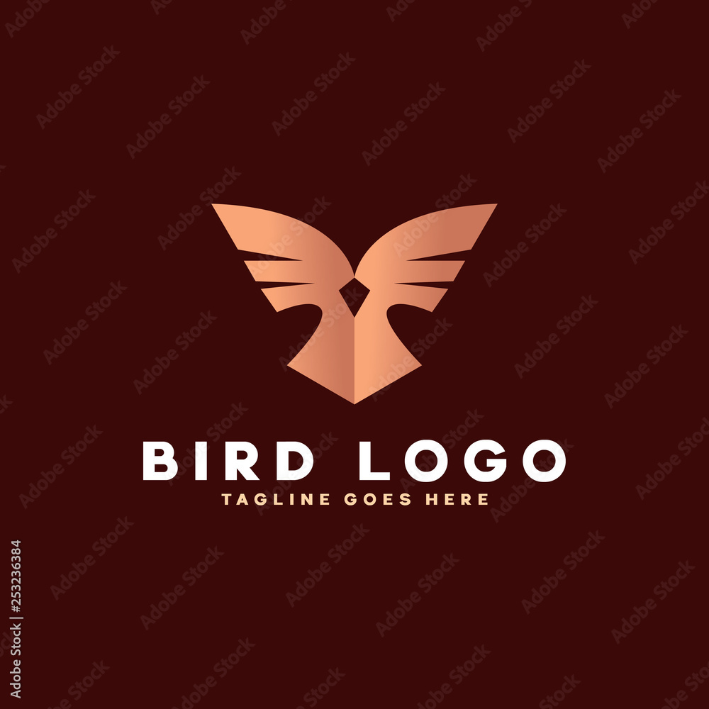 Luxury Classic Bird Logo Vector Symbol Design Inspiration Luxury Classic Bird Logo Vector Symbol Design Inspiration