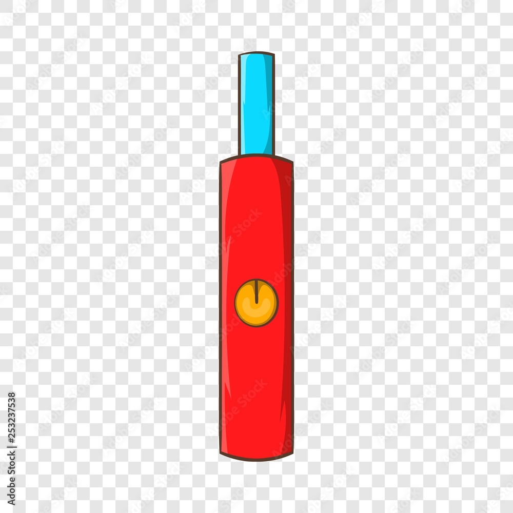 Electronic cigarette icon in cartoon style on a background for any web design Electronic cigarette icon in cartoon style on a background for any web design