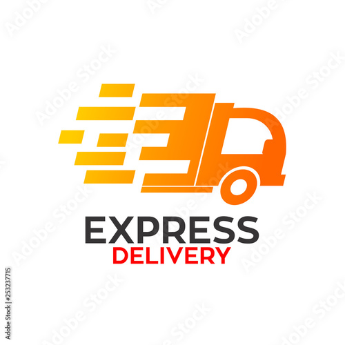 Truck Express Delivery Template
