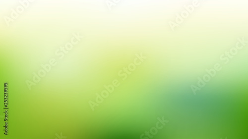 Abstract green and blue blurred gradient mesh background with light. Trendy colors. Modern nature backdrop. Ecology concept for your graphic design, banner or poster