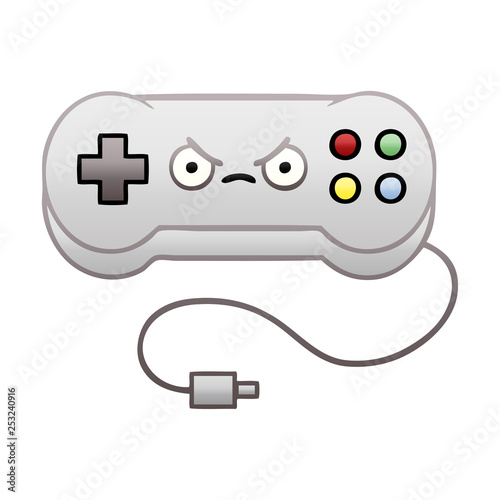 gradient shaded cartoon game controller