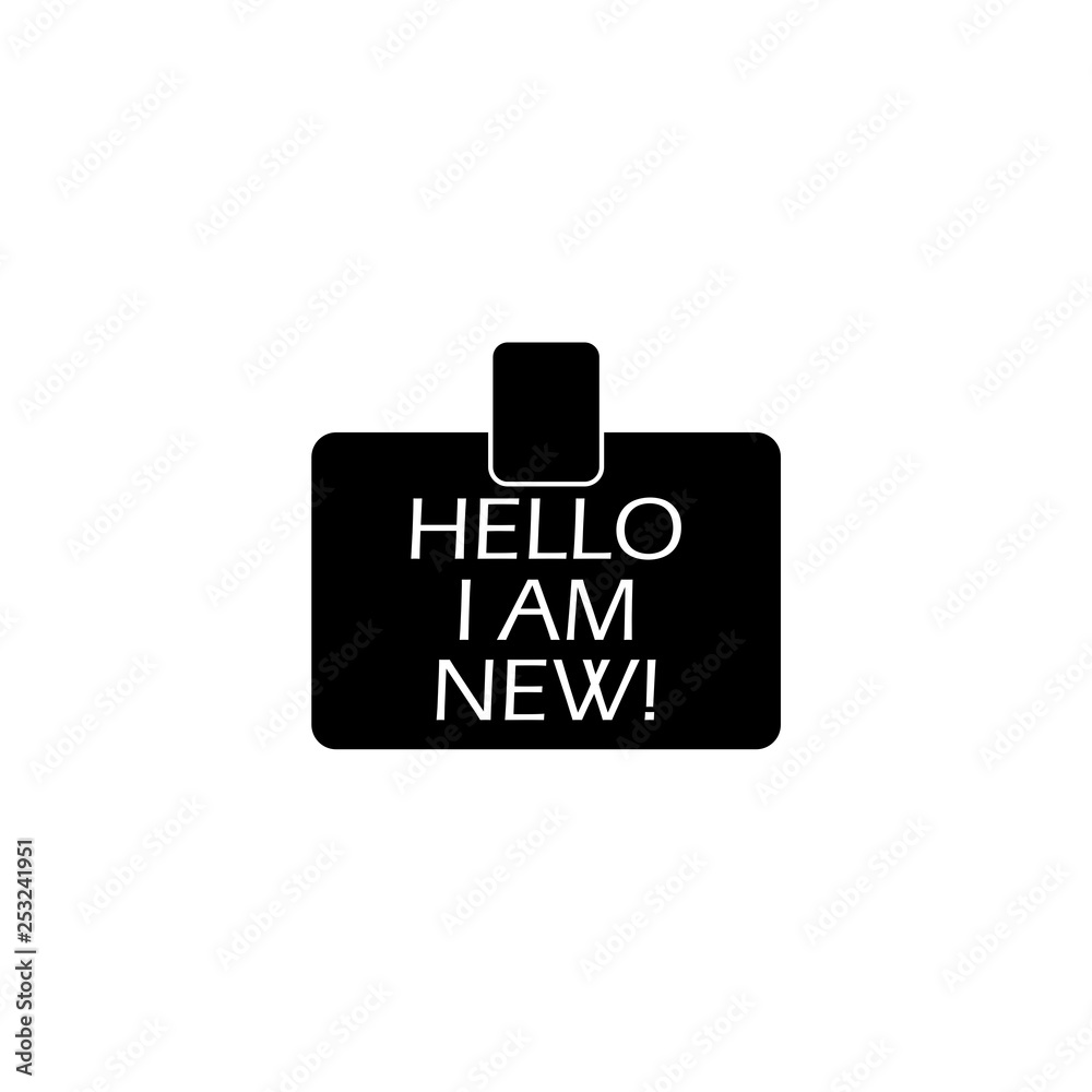 Text sign showing Hello I Am New Text sign showing Hello I Am New
