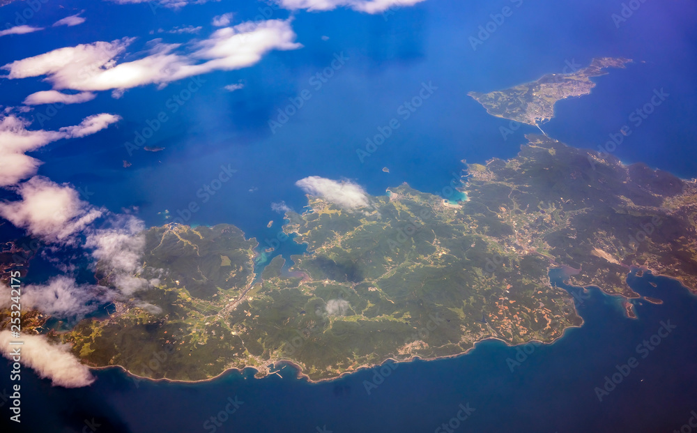 Aerial view of Nagasaki Prefecture