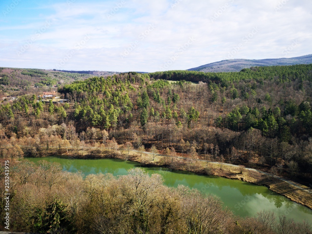 Obraz premium grüner Fluss Wildnis