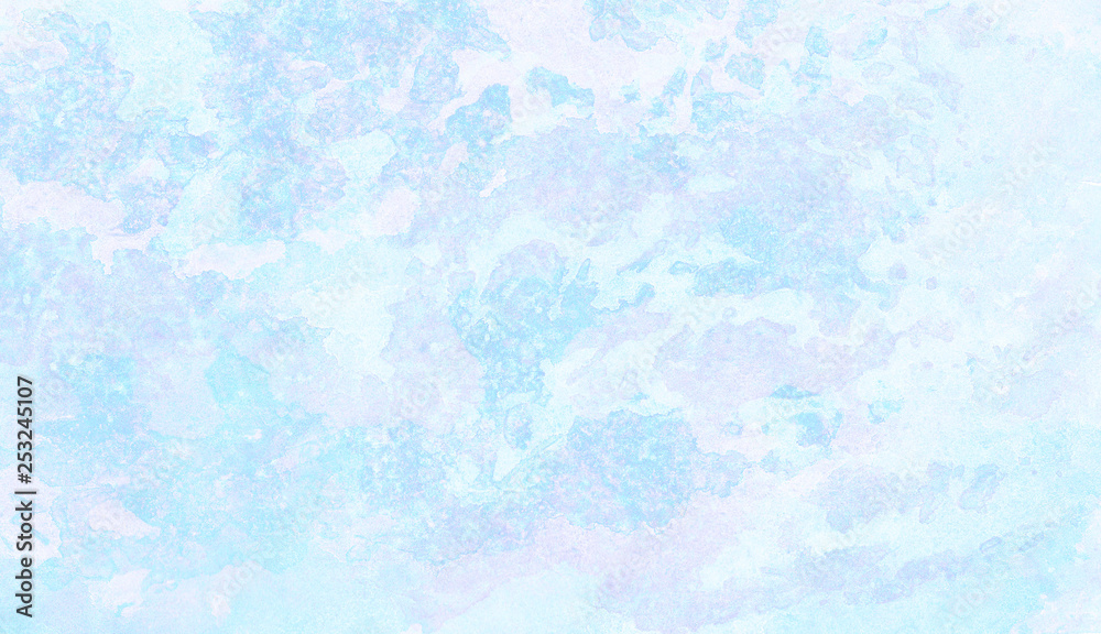 Ice and frost texture light sky blue shades watercolor background. Grunge aquarelle paint paper textured canvas for vintage design, retro card template. Turquoise gradient color handmade illustration Ice and frost texture light sky blue shades watercolor background. Grunge aquarelle paint paper textured canvas for vintage design, retro card template. Turquoise gradient color handmade illustration