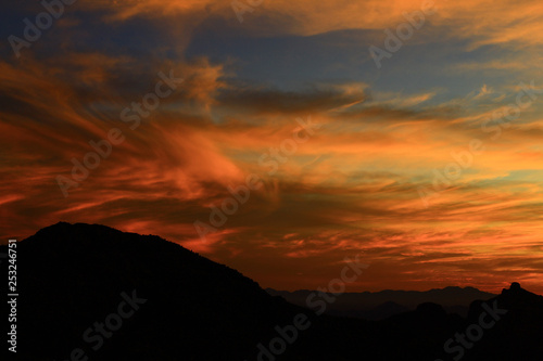 Thimble Peak Dusky Sunset Coronado National Forest