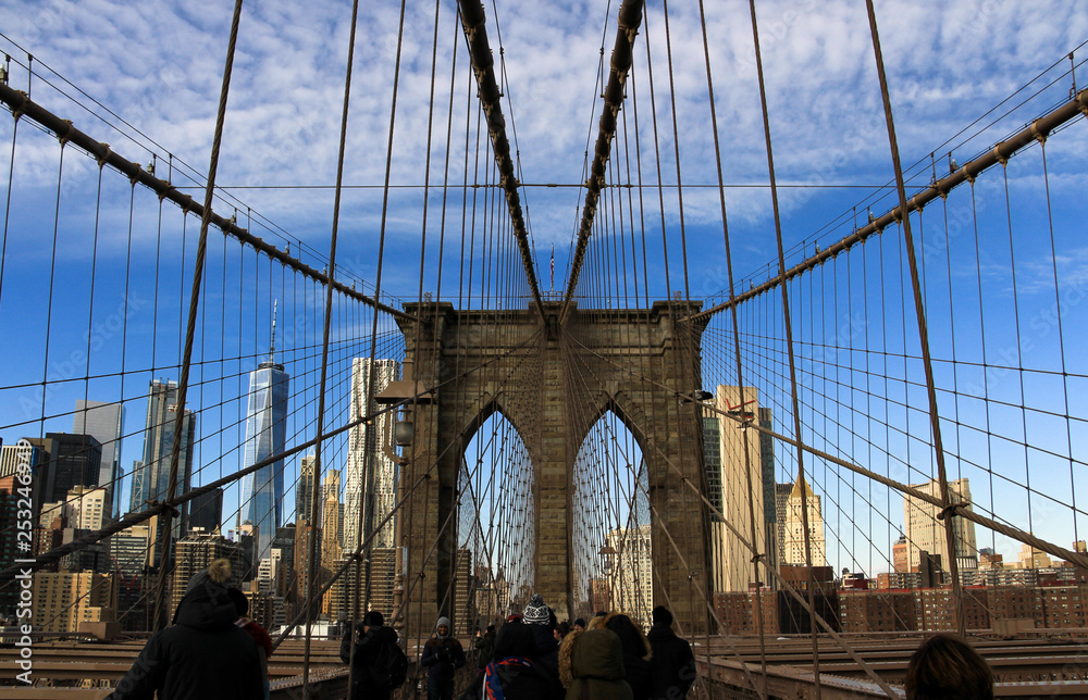 Fototapeta premium Brooklyn Bridge skyline 