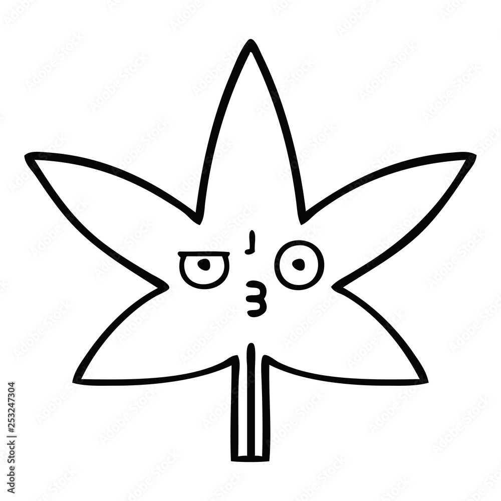 line drawing cartoon marijuana leaf line drawing cartoon marijuana leaf