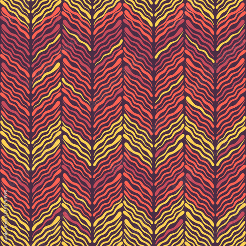Abstract Ikat and boho style handcraft fabric pattern. Traditional Ethnic design for clothing and textile background, carpet or wallpaper