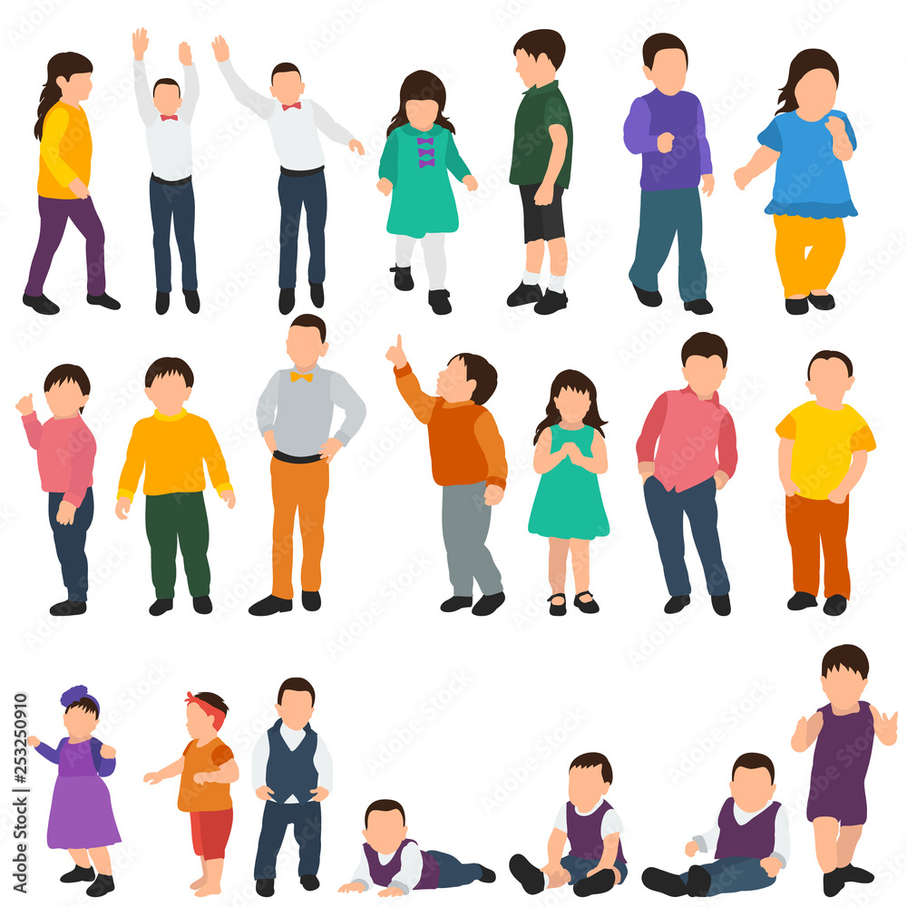 vector, isolated, kids set, flat style vector, isolated, kids set, flat style